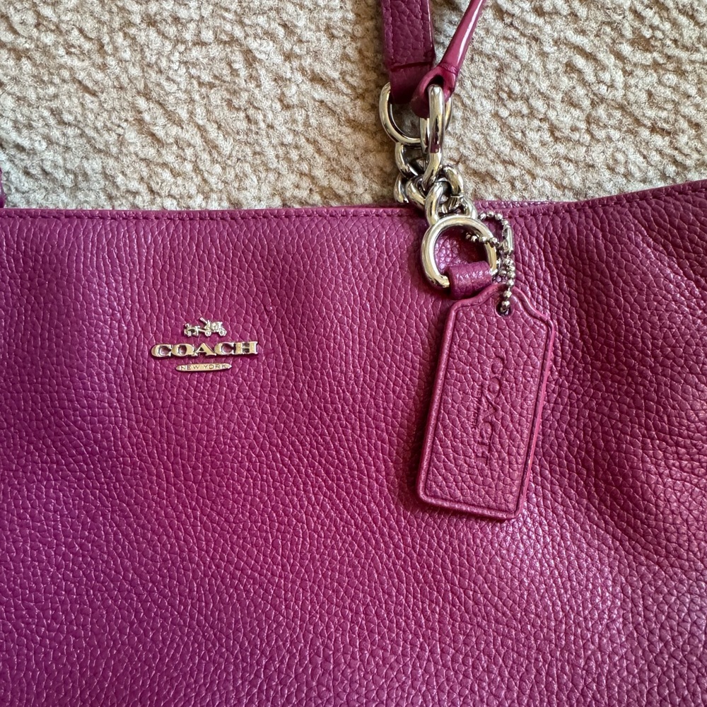 Coach Plum Shoulder Bag - Picture 2 of 5
